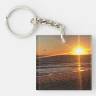 Sunset at Newport Beach, Californië Sleutelhanger