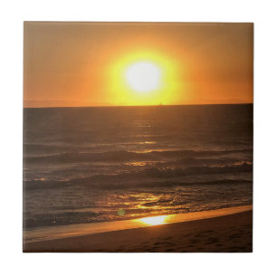Sunset at Newport Beach, Californië Tegeltje