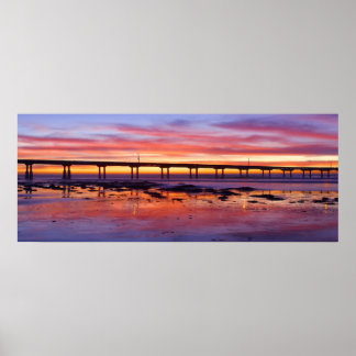 Sunset at Ocean Beach - 2006 Poster