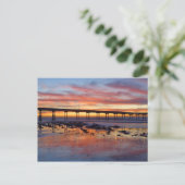 Sunset at Ocean Beach Briefkaart (Staand voorkant)