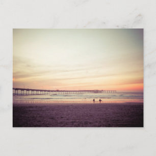 Sunset at Ocean Beach, Californië Briefkaart