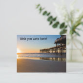 Sunset at Ocean Pier Briefkaart (Staand voorkant)