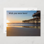 Sunset at Ocean Pier Briefkaart (Voorkant / Achterkant)