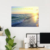 Sunset at Panama City Beach Florida Poster (Thuiskantoor)