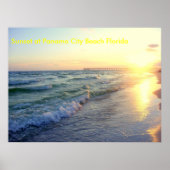 Sunset at Panama City Beach Florida Poster (Voorkant)