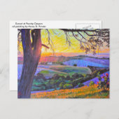 Sunset at Peachy Canyon Briefkaart (Voorkant / Achterkant)