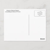 Sunset at Peachy Canyon Briefkaart (Achterkant)