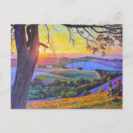 Sunset at Peachy Canyon Briefkaart (Voorkant)