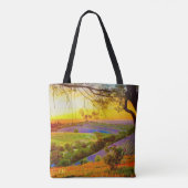Sunset at Peachy Canyon Tote Bag (Achterkant)