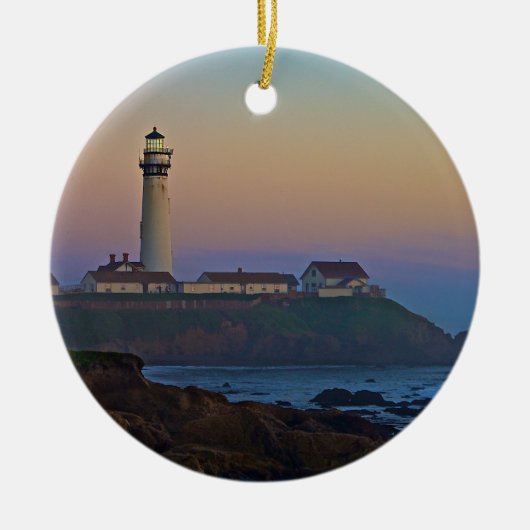 Sunset at Pigeon Point Lighthouse California Keramisch Ornament (Voorkant)