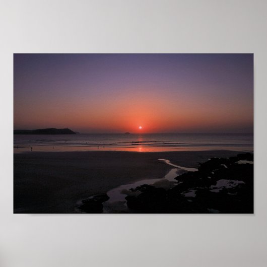 Sunset at Polzeath Poster (Voorkant)