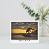 Sunset at Poole harbor - Dorset - Verenigd Koninkr Briefkaart (Staand voorkant)