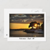 Sunset at Poole harbor - Dorset - Verenigd Koninkr Briefkaart (Voorkant / Achterkant)