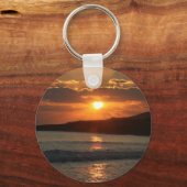 Sunset at Praia Da Luz Beach, Algarve, Portugal Sleutelhanger (Voorkant)