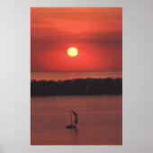 Sunset at Presque Isle State Park Print (Voorkant)