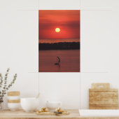 Sunset at Presque Isle State Park Print (Keuken)