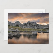 Sunset at Pyramid Lake Briefkaart (Voorkant / Achterkant)