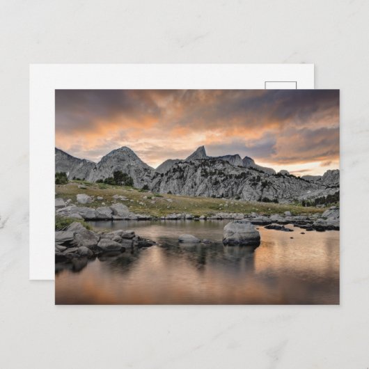 Sunset at Pyramid Lake Briefkaart (Voorkant / Achterkant)