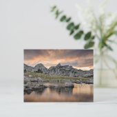 Sunset at Pyramid Lake Briefkaart (Staand voorkant)