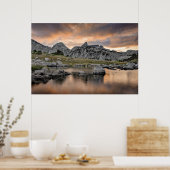 Sunset at Pyramid Lake Poster (Keuken)