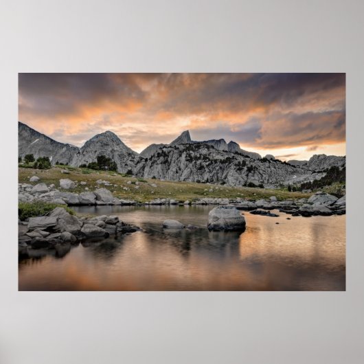 Sunset at Pyramid Lake Poster (Voorkant)
