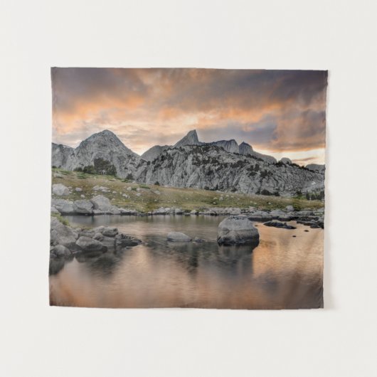 Sunset at Pyramid Lake Wandkleed (Voorkant (horizontaal))