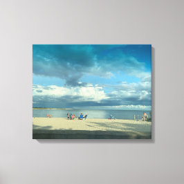 Sunset at Ropes Beach, Cape Cod Canvas Afdruk