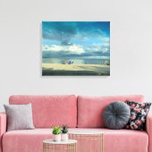Sunset at Ropes Beach, Cape Cod Canvas Afdruk (Insitu (Woonkamer))