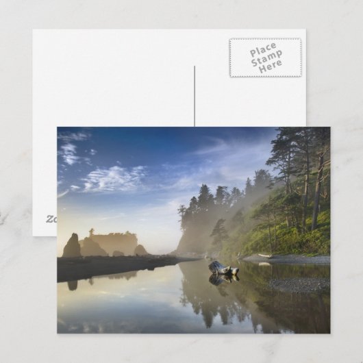 Sunset at Ruby Beach, Olympisch Nationaal Park Briefkaart (Voorkant / Achterkant)
