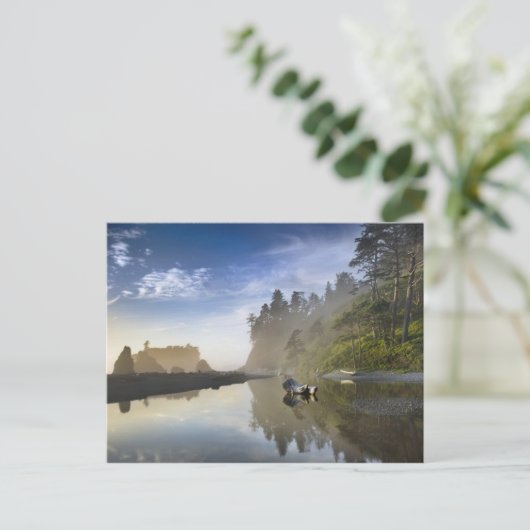 Sunset at Ruby Beach, Olympisch Nationaal Park Briefkaart (Staand voorkant)
