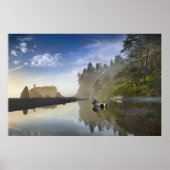 Sunset at Ruby Beach, Olympisch Nationaal Park Poster (Voorkant)