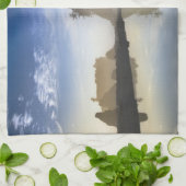 Sunset at Ruby Beach, Olympisch Nationaal Park Theedoek (Gevouwen)