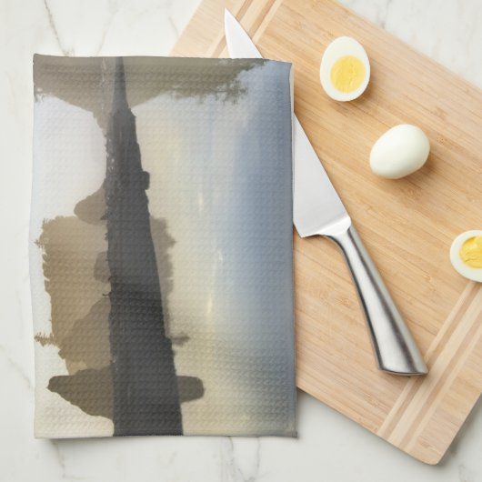 Sunset at Ruby Beach, Olympisch Nationaal Park Theedoek (Quarter Fold)