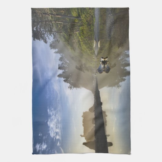 Sunset at Ruby Beach, Olympisch Nationaal Park Theedoek (Verticaal)