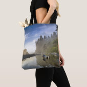 Sunset at Ruby Beach, Olympisch Nationaal Park Tote Bag (Dichtbij)