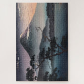 Sunset at Saiko Lake by Tsuchiya Koitsu Legpuzzel (Verticaal)