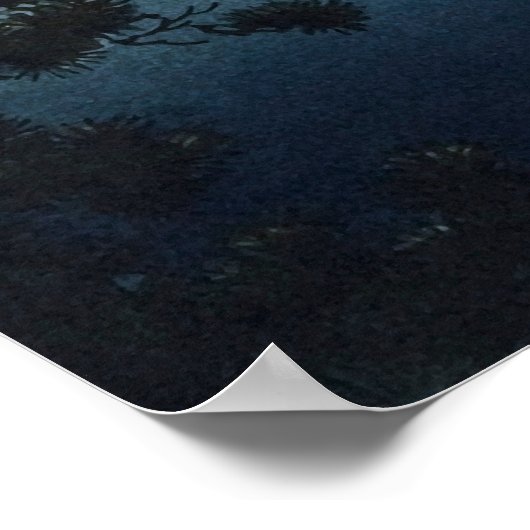 Sunset at Saiko Lake by Tsuchiya Koitsu Poster (Hoek)