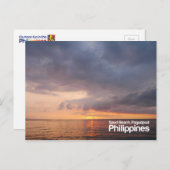 Sunset at Saud Beach Pagudpud Philippines Briefkaa Briefkaart (Voorkant / Achterkant)