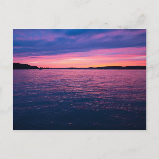 Sunset at Seneca Lake, Ohio Briefkaart (Voorkant)
