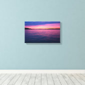 Sunset at Seneca Lake, Ohio Canvas Afdruk (Insitu (Houten vloer))