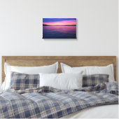 Sunset at Seneca Lake, Ohio Canvas Afdruk (Insitu (Slaapkamer))