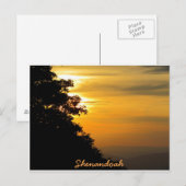 Sunset at Shenandoah Briefkaart (Voorkant / Achterkant)