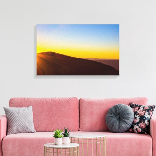 Sunset at Shenandoah National Park Canvas Afdruk (Insitu (Woonkamer))