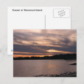 Sunset at Sherwood Island Briefkaart (Voorkant / Achterkant)