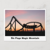 Sunset at Six Flags Magic Mountain Briefkaart (Voorkant)