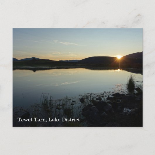 Sunset at Tewet Tarn Briefkaart (Voorkant)