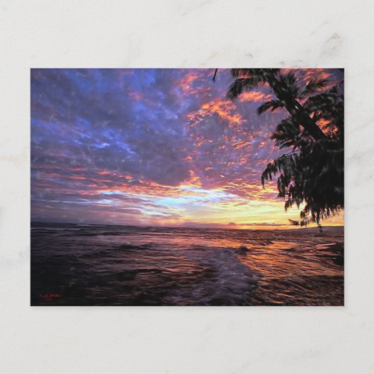 Sunset at the Beach...Briefkaart Briefkaart (Voorkant)