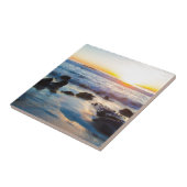 Sunset at the Beach Tegeltje (Zijkant)