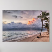 Sunset at the Beach Wall Poster (Voorkant)