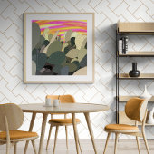 Sunset at the Cactus Garden Poster